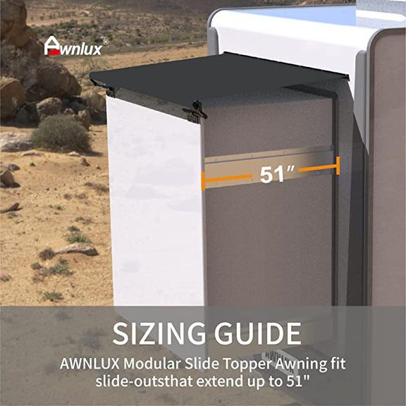Slide Out Caravan Awning Topper W5250C – Awnlux Awnings